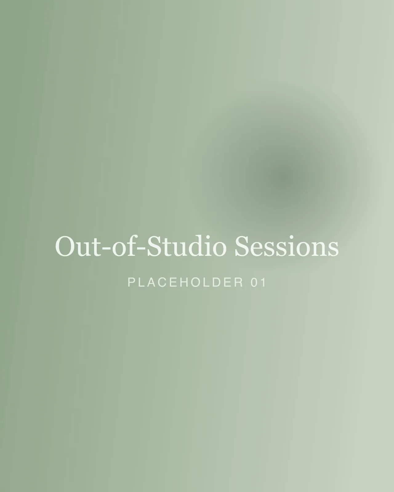 Out-of-Studio Sessions photo by Yours Truly Photo