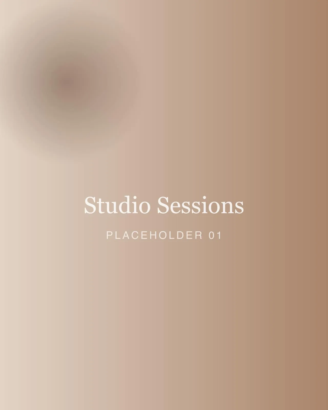 Studio Sessions photo by Yours Truly Photo