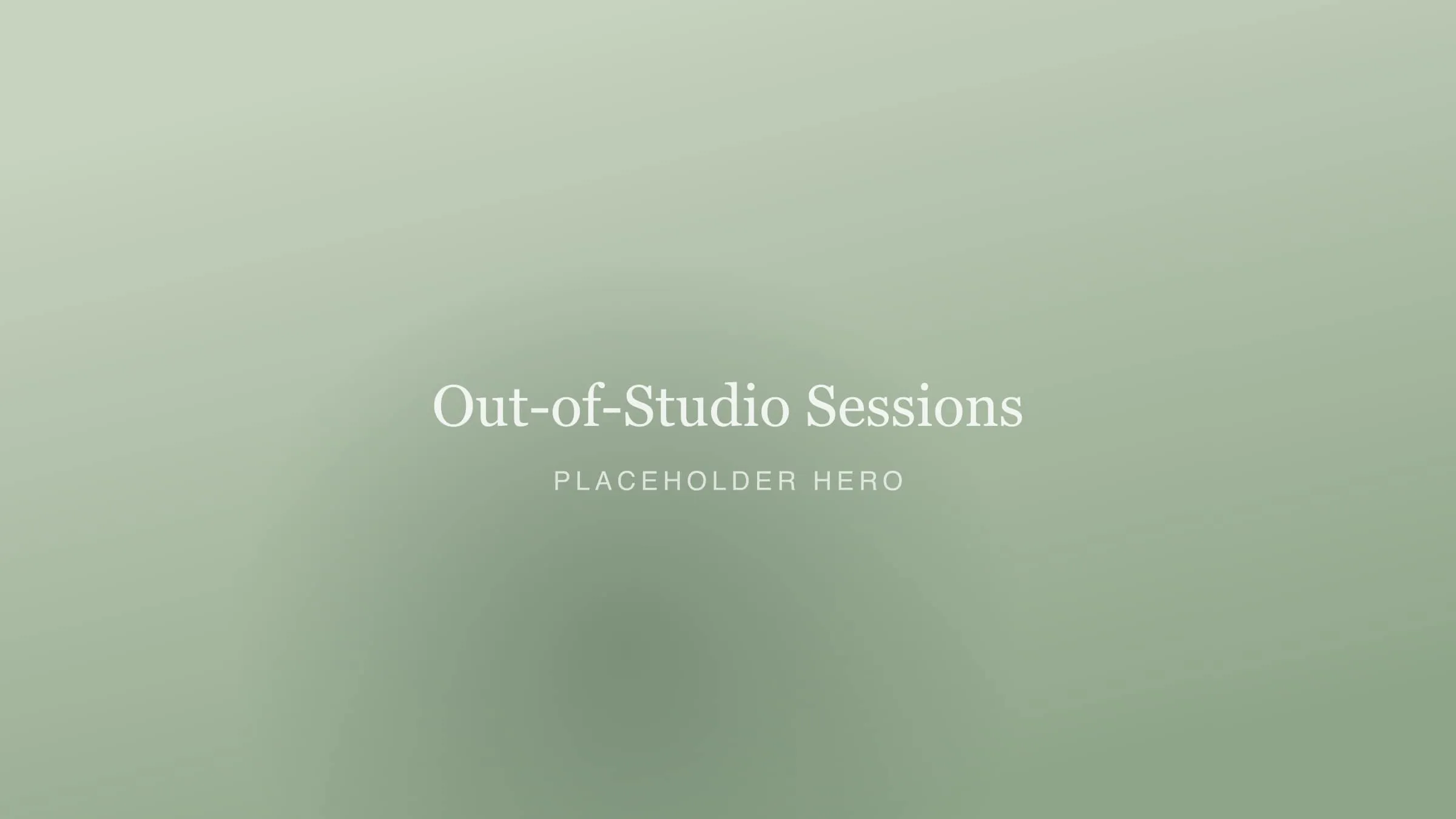Out-of-Studio Sessions by Yours Truly Photo