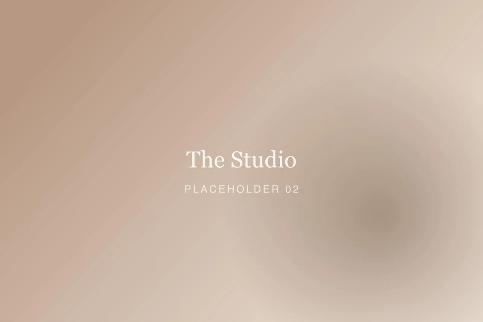 A set in the studio